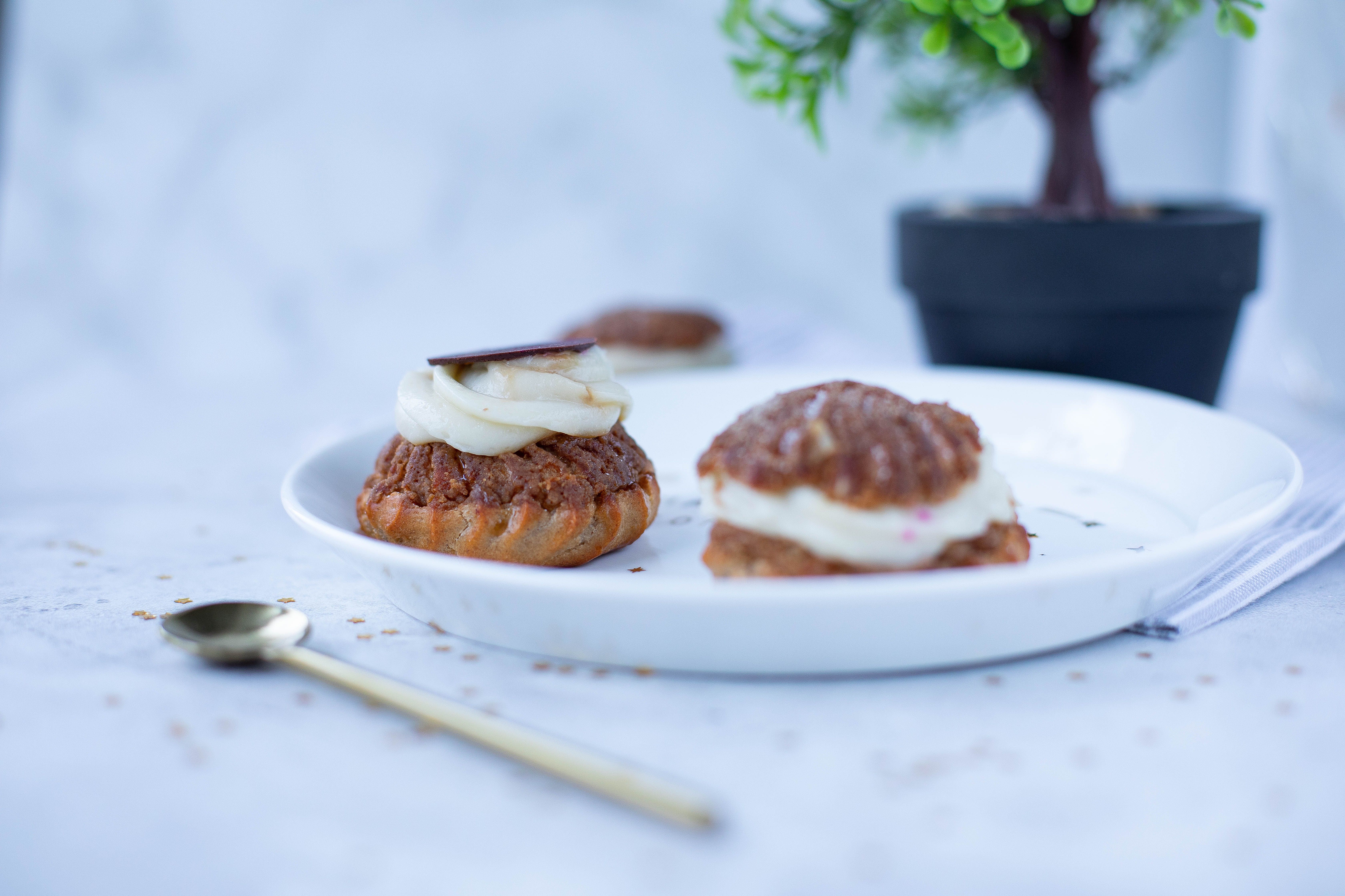 Salted-Caramel Chocolate Mousse a la Mode