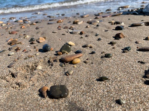 Free stock photo of beach, beach sand, rocks