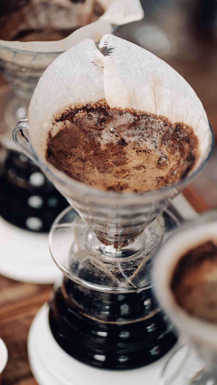 Coffee Filters In Close Up