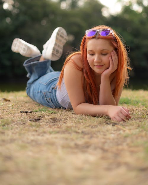 Portrait of a Woman in a Park