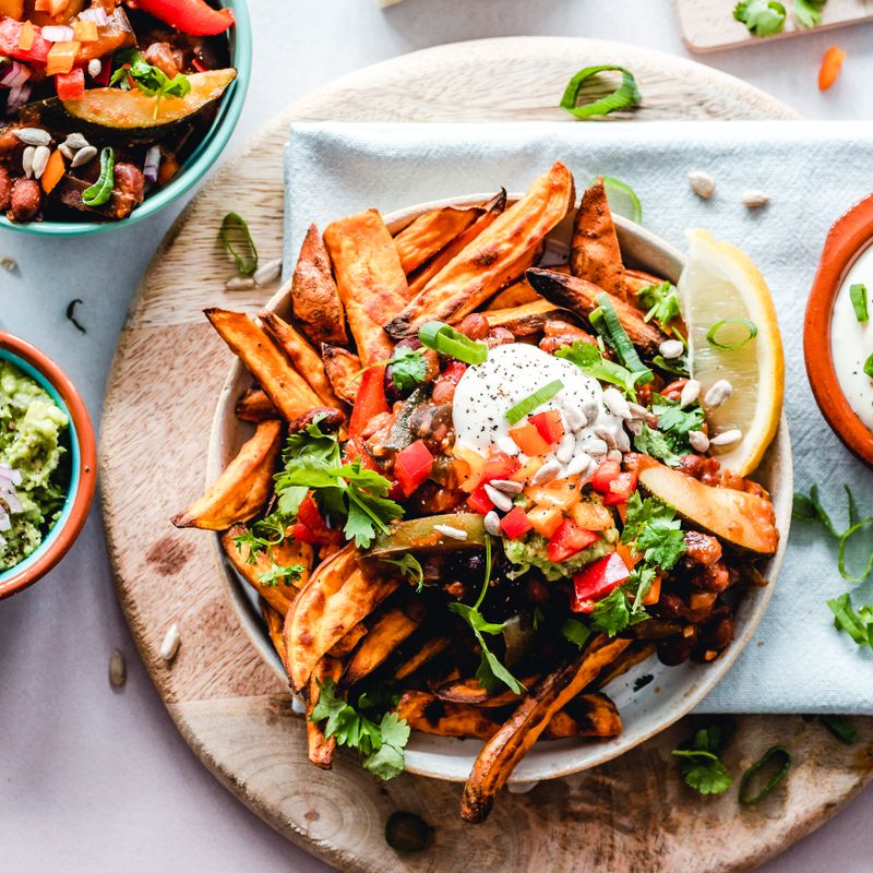 Party Loaded Sweet Potato Nachos