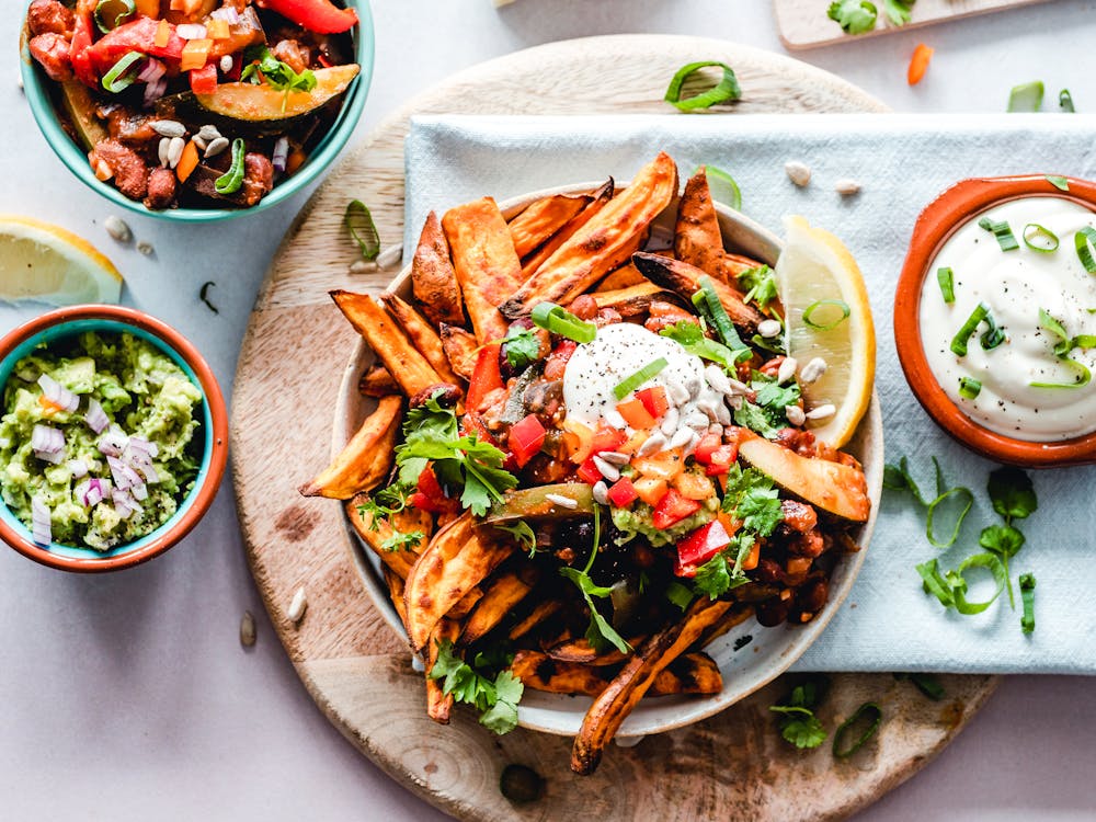 Spicy Sriracha Aioli Sweet Potato Fries