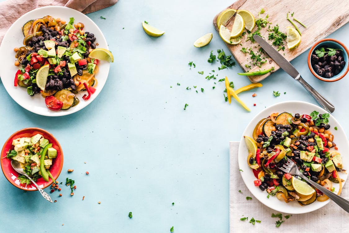 Free Fruit Salads in Plate Stock Photo