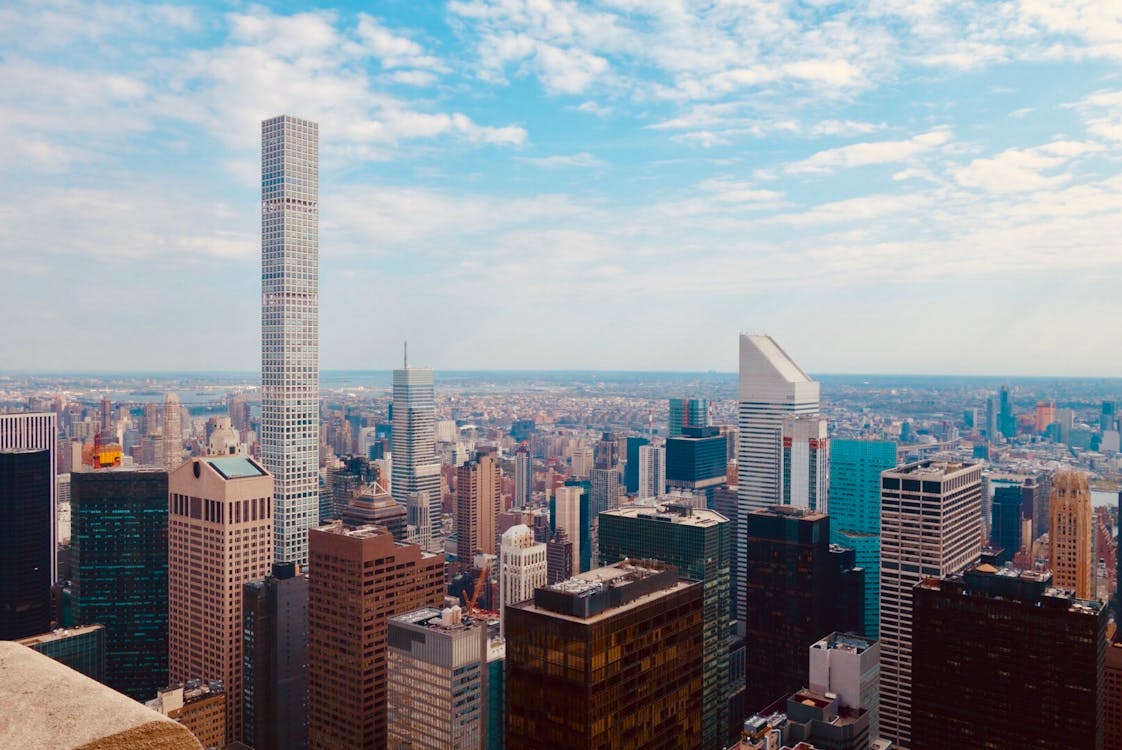 Foto stok gratis 432 park avenue, Arsitektur modern, cityscape