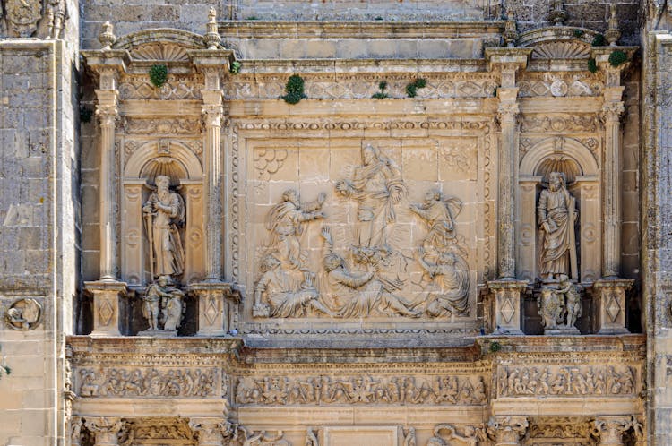 Bas Relief Of El Salvador Chapel In Ubeda