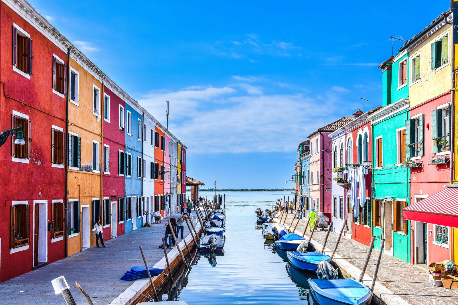 Burano's houses are painted to a strict local code, not just for the postcards.