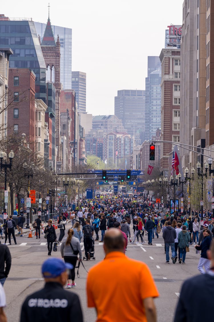 Crowd On Street On Event