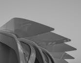 Pattern on Building Wall in Black and White