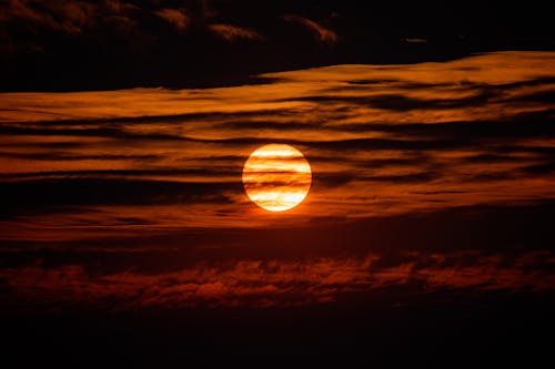 Základová fotografie zdarma na téma měsíc, mraky, příroda