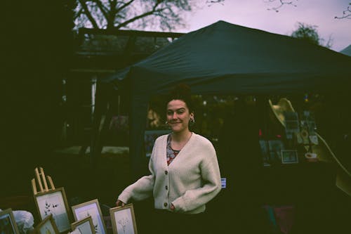 Art Merchant at Market