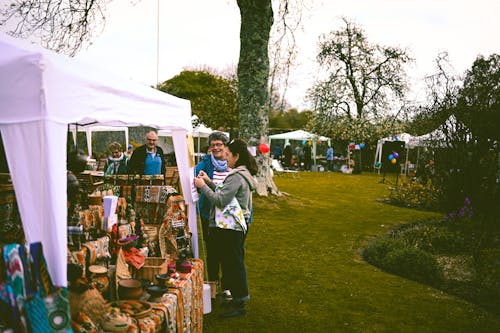 An Exhibition on a Market in the Park