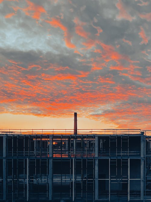 Construction Site in Sunset