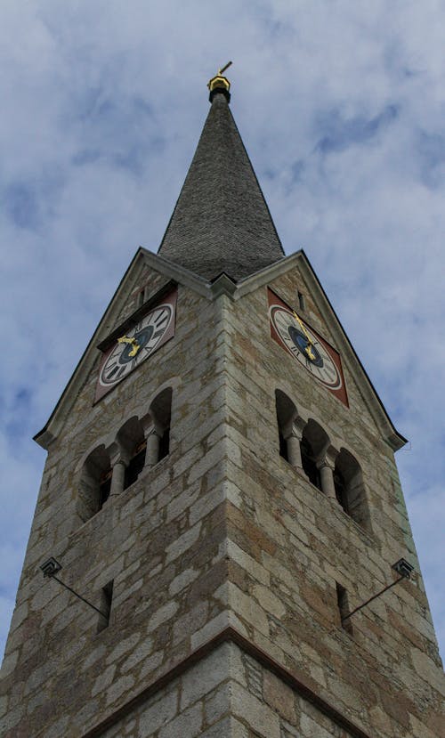 Clock Tower in Town in Austria