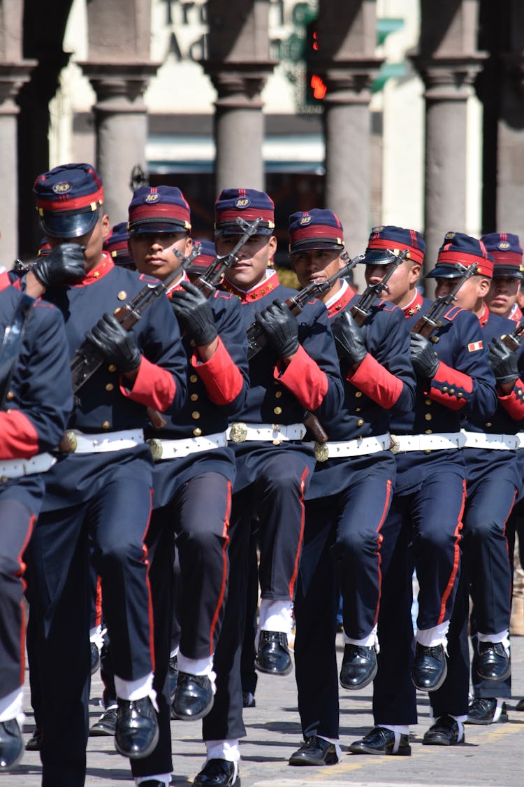 Soldiers On Military Parade