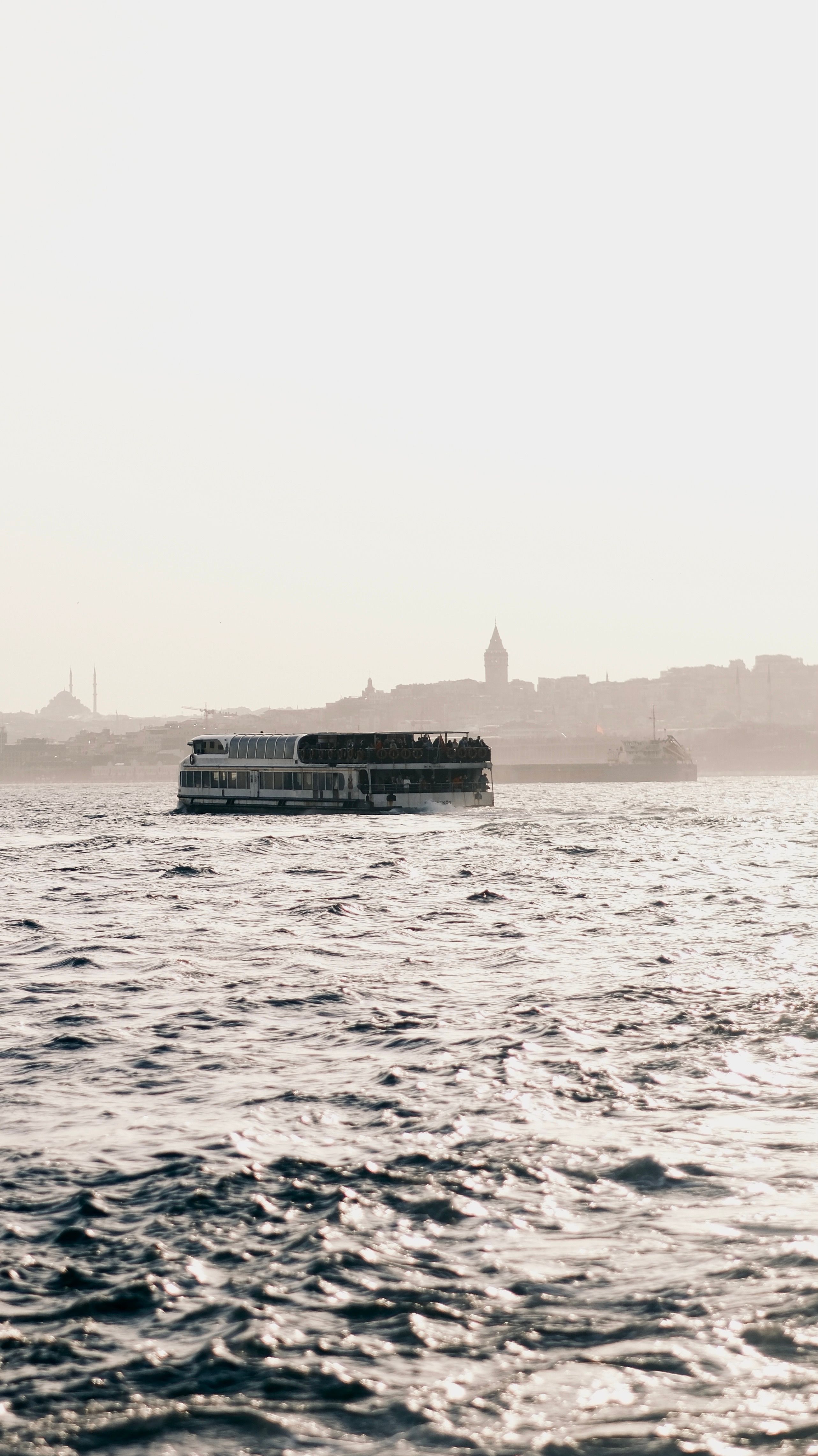 Passenger Ships on the Bosphorus Strait in Istanbul, Turkey · Free ...