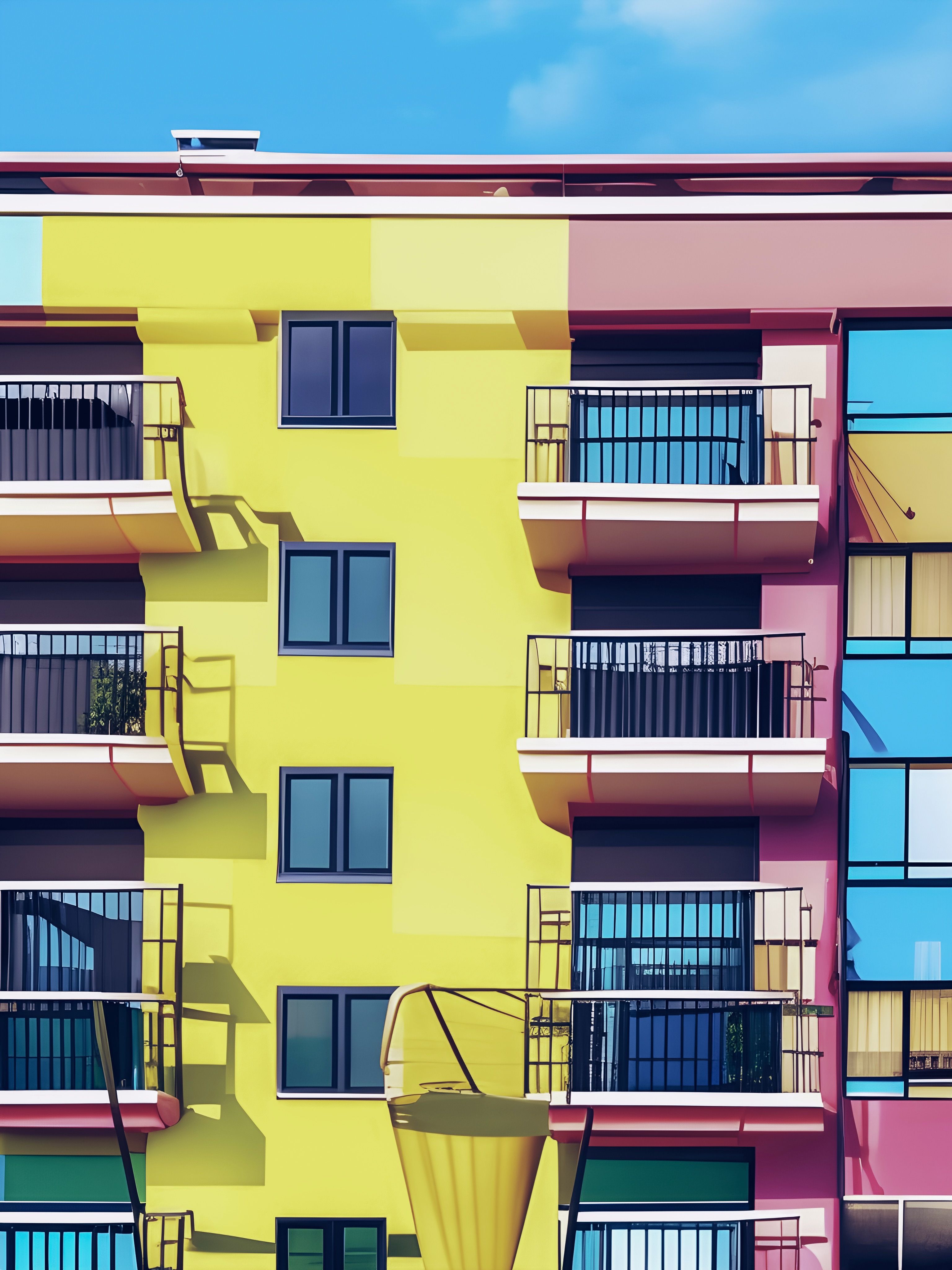 Colorful Building Wall · Free Stock Photo