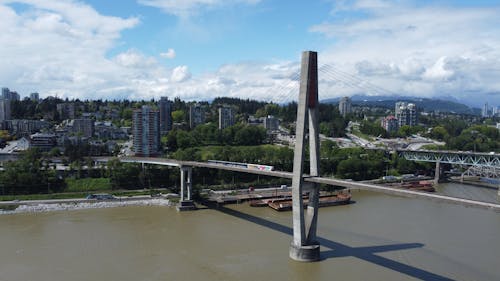 Bridge on River in City