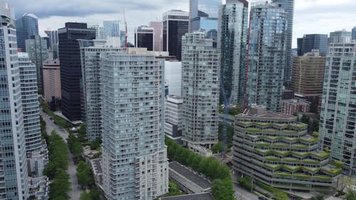 Skyscrapers in Vancouver Downtown, Canada 