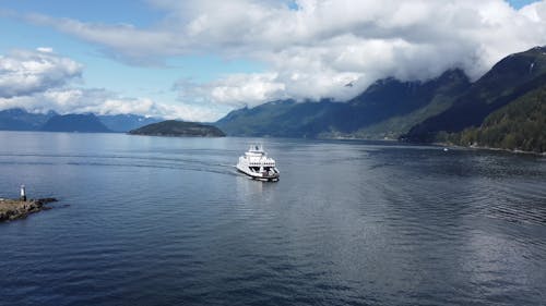 Ferry Sailing on Lake