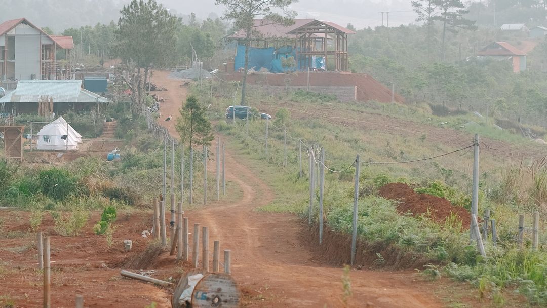 Dirt road in countryside