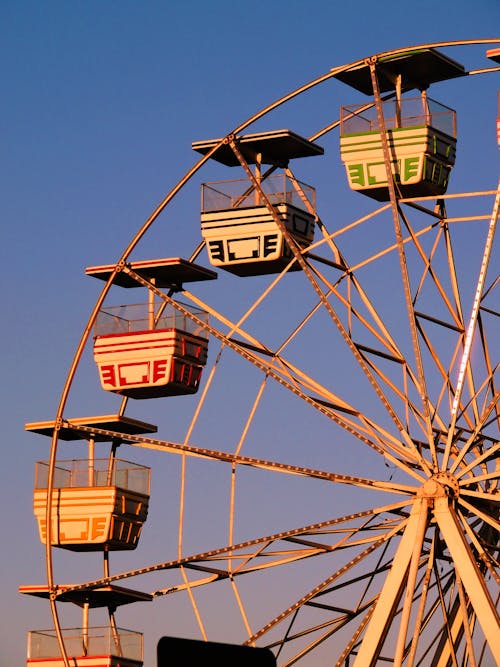 Clear Sky over Ferris Wheel