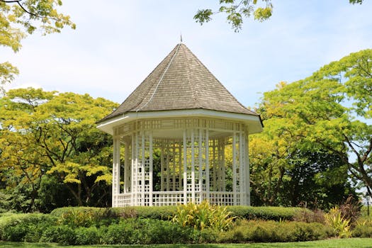 wooden gazebo