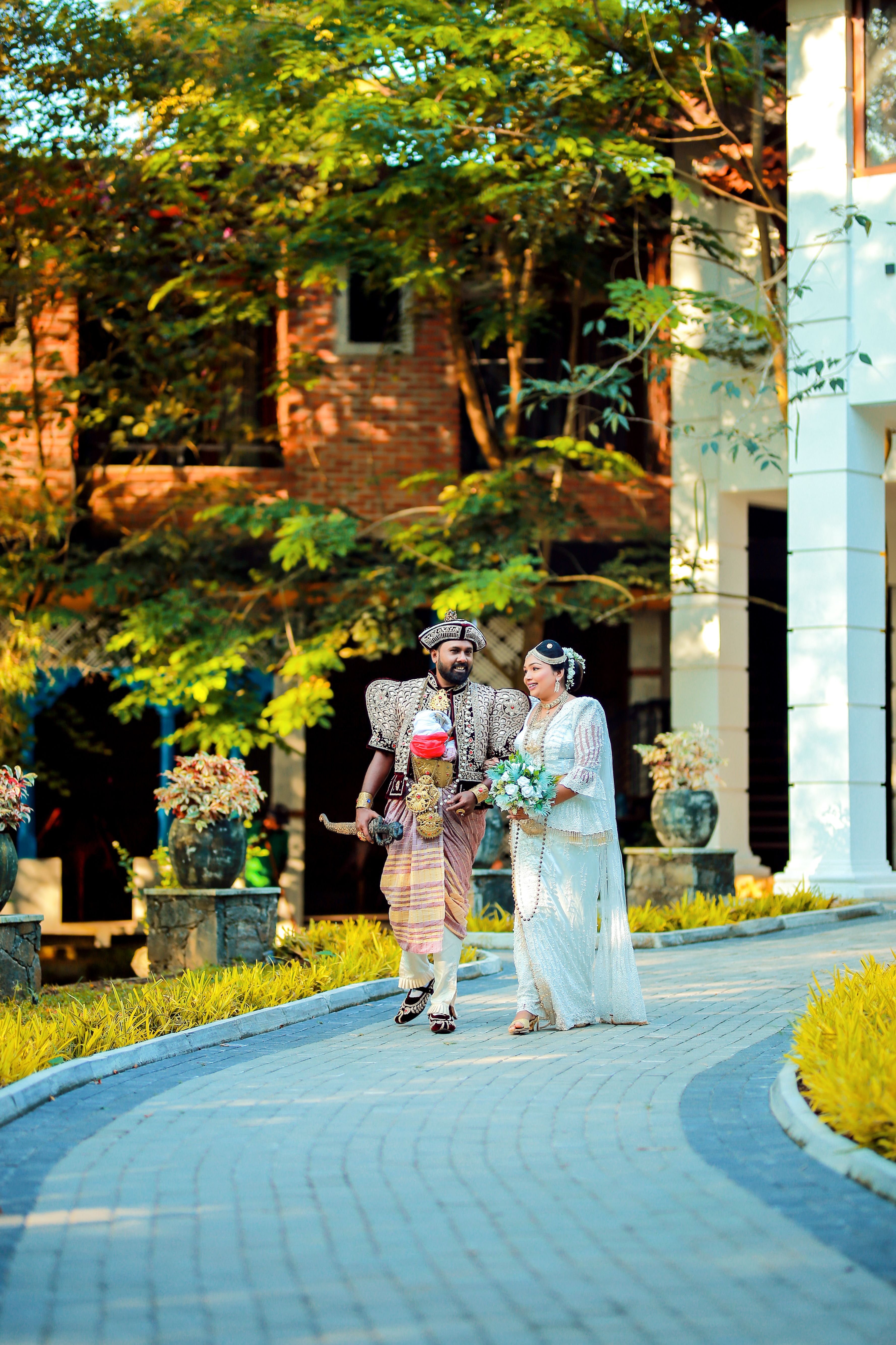 Elegant Couple in Traditional Clothes · Free Stock Photo
