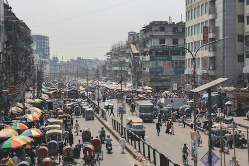 Foto profissional grátis de amontoado, automóveis, bangladesh