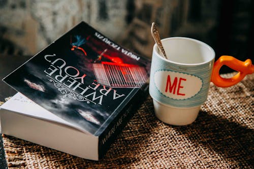Where Are You? Book Beside Me Printed Cup