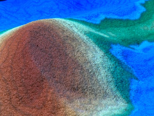color rainbow sand geography terrain