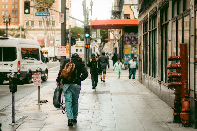 A Busy Street In New York City, New York, United States 