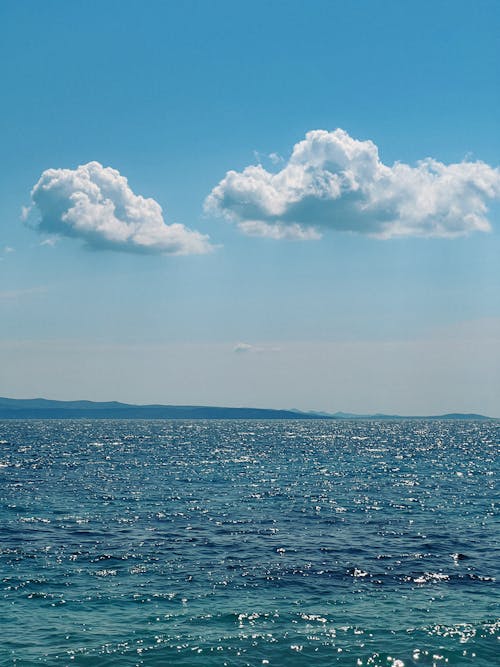 Imagine de stoc gratuită din apă albastră, cer albastru, fotografiere verticală