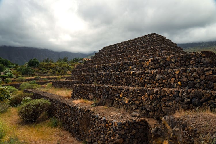 Terraced Pyramids Of Guimar On Tenerife