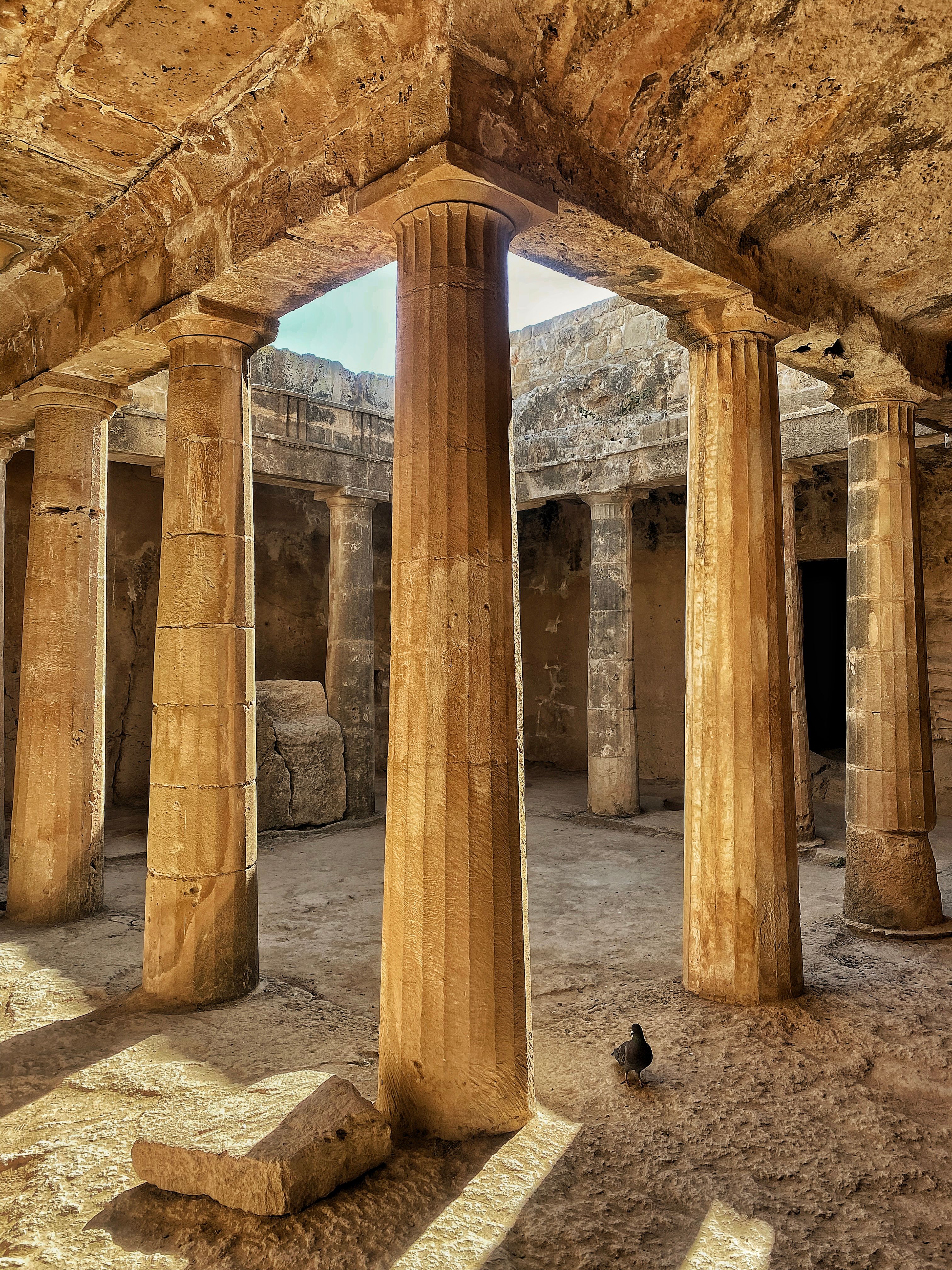 Columns in Ancient Building Ruins · Free Stock Photo