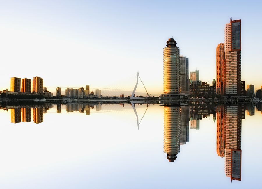 Rotterdam, Netherlands — skyline and landmarks · stay connected with a Rotterdam eSIM from My Holiday SIM