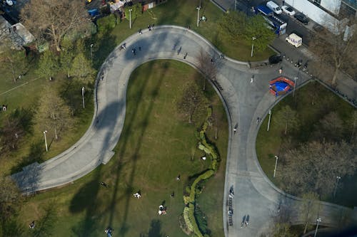 俯視圖, 公園, 城市 的 免费素材图片