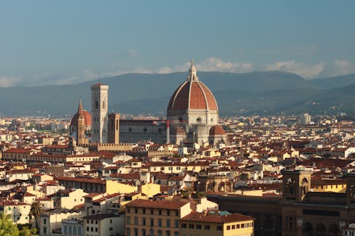 Cityscape of Florence with the View of the Florence Cathedral in Italy 