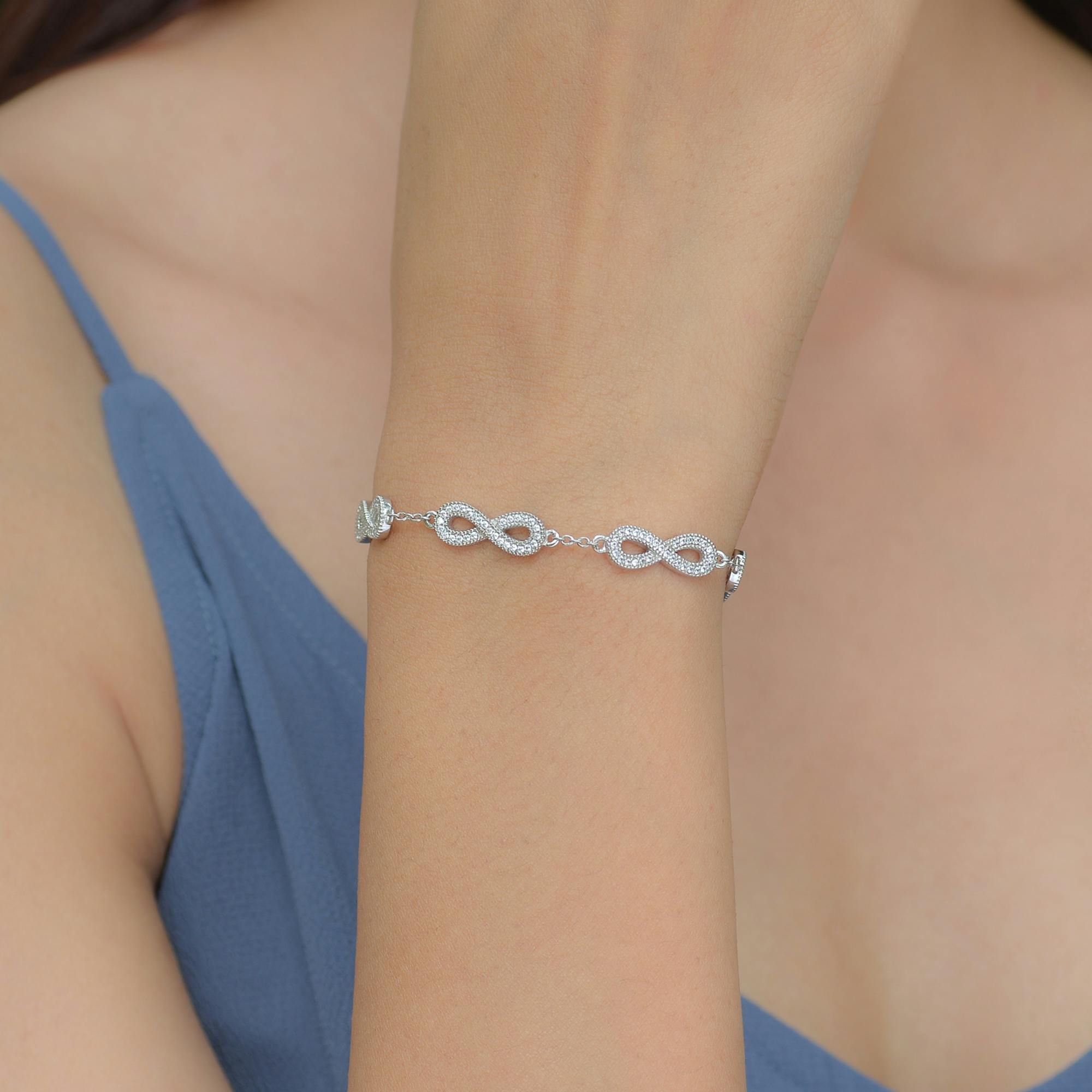 Delicate Starburst Chain Bracelet Sterling Silver – Hey Happiness