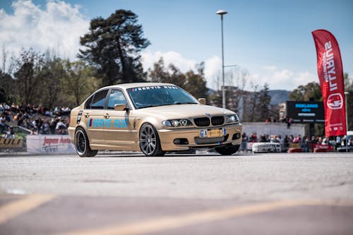 BMW E46 Drifting on the Track at Car Event 