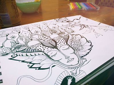 Black and white doodle lettering on paper — photo by Diana on Pexels