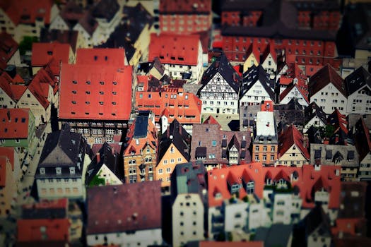 Tilt Shift of Urban View during Daytime