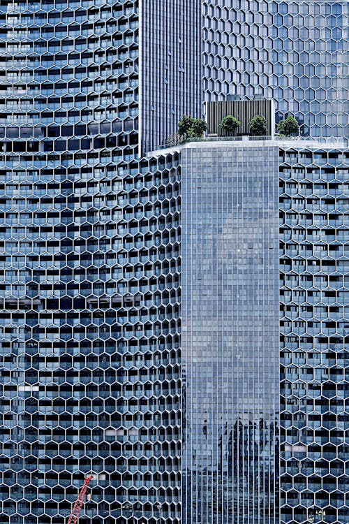 A Modern Skyscraper in a City