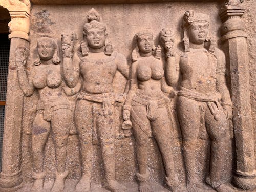 Bas Relief in the Kanheri Caves, Mumbai, India