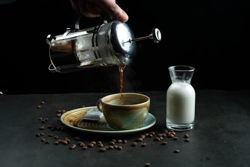 Fotobanka s bezplatnými fotkami na tému francúzska tlač, káva, kávovar