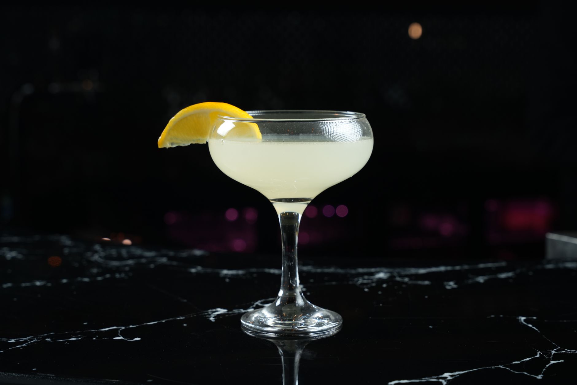 Refreshing lemon slices for cocktail garnish