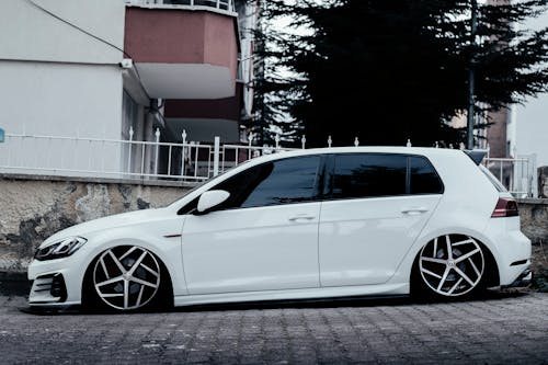 White Volkswagen Golf