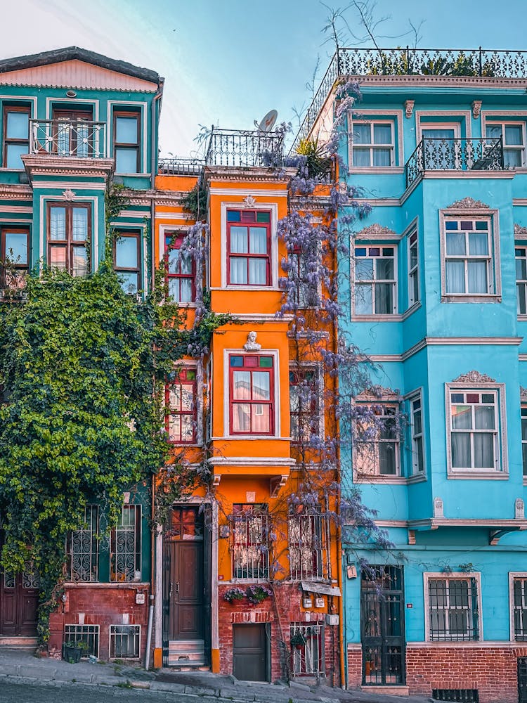 Colorful Houses In Balat