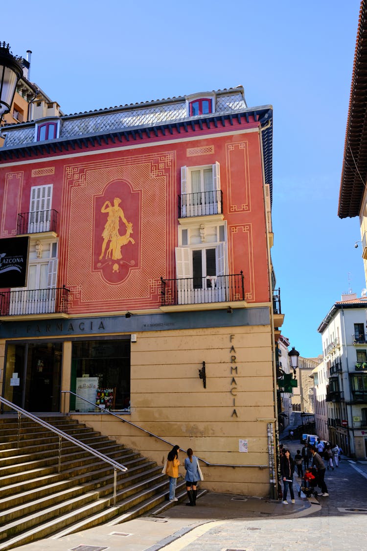 Mural On Wall In Pamplona