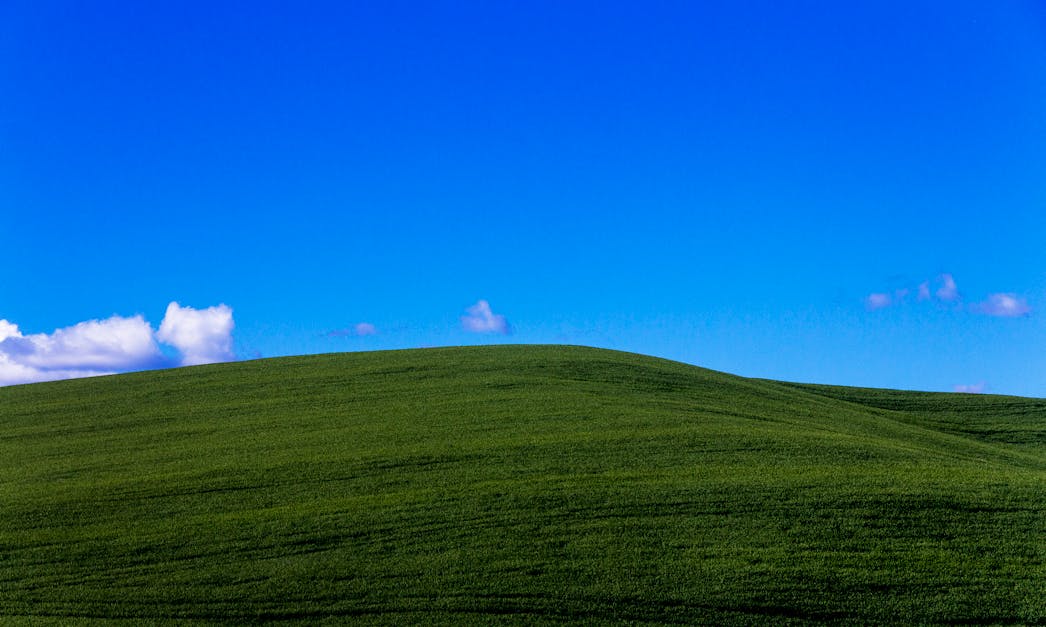 Hill stock image. Image of field, blue, freshness, cloudscape - 13264359