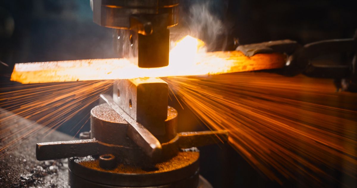 Precision steel forging